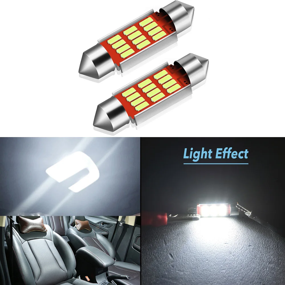 Светодиодная лампа Canbus C5W 2 шт. 36 мм без ошибок для VW Passat B5 B6 B7 CC Golf 4 5 6 7 GTI Beetle Polo Jetta