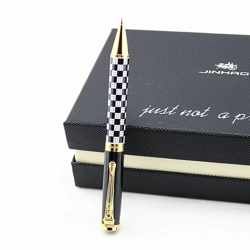 Jinhao 500 высококачественная металлическая шариковая ручка роскошная с золотым