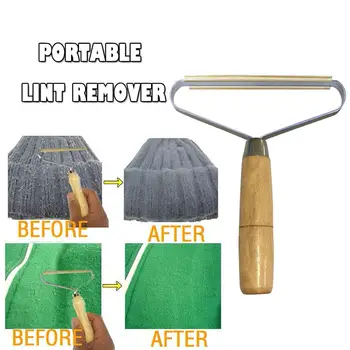 

Portable Lint Remover Clothes Fuzz Fabric Shaver Brush Tool Power-Free Fluff Removing Roller for Sweater Woven Coat