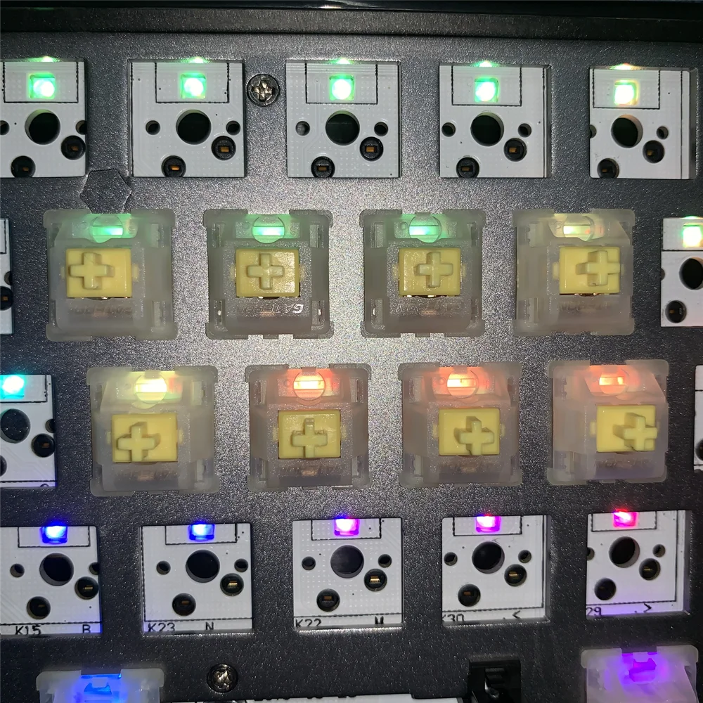 Gateron 5Pin молочно желтые переключатели черный красный коричневый синий прозрачный