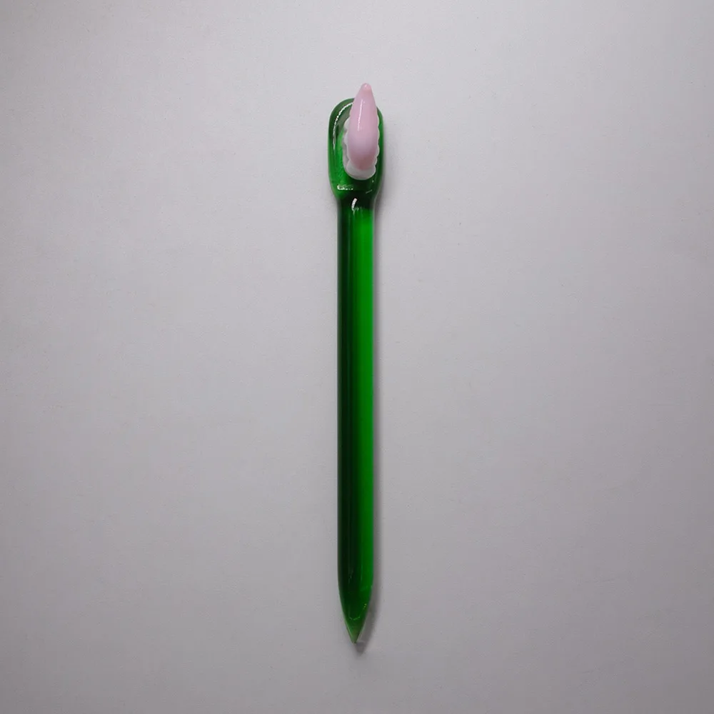 Инструмент для зубной щетки HORNET в форме стеклянной зубной щетки, 120 мм, инструмент для зубной пасты из стекла для кварцевого бурового масла, аксессуары для карбюратора - Цвет: Green