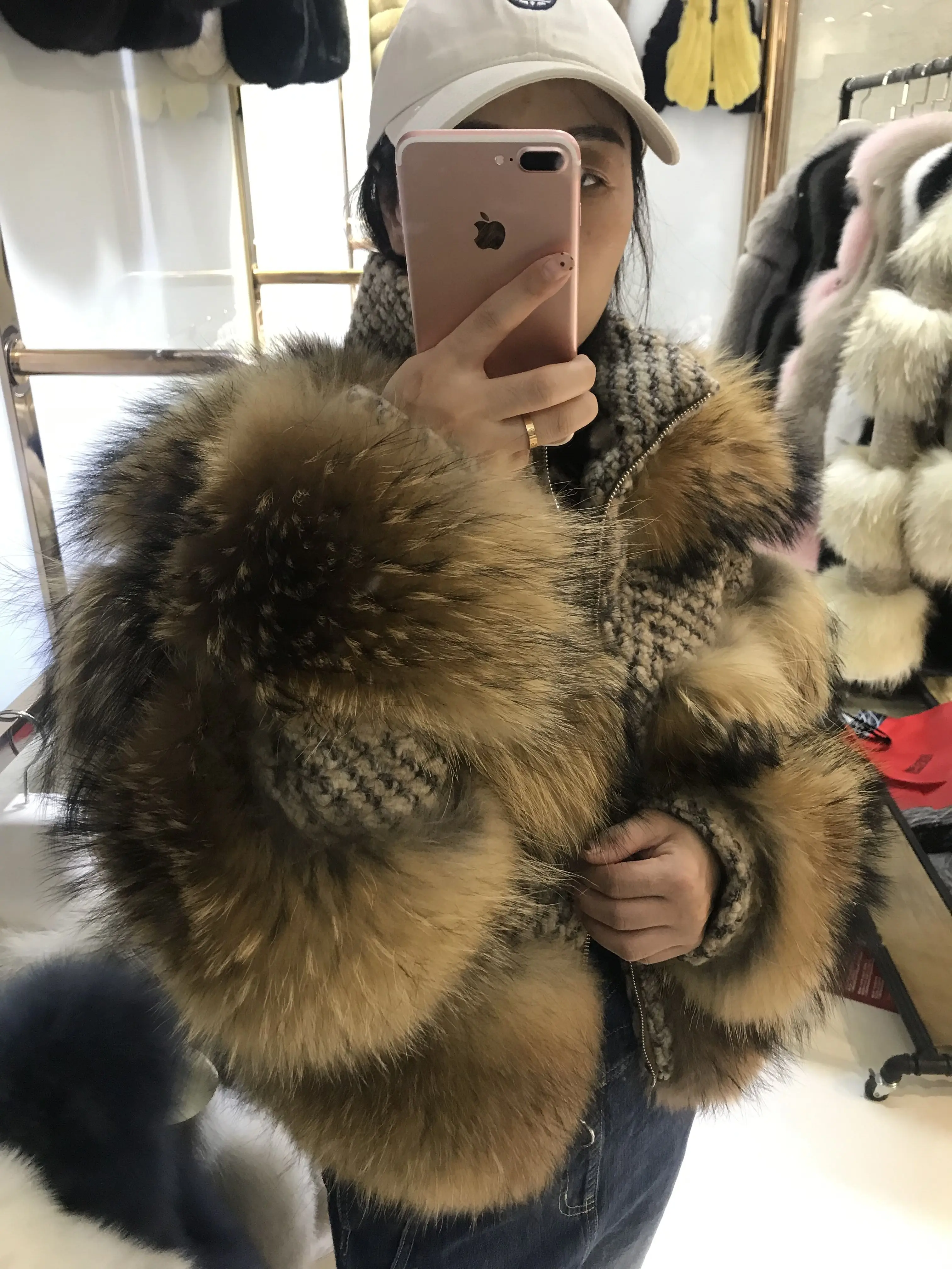 Шуба из натурального Лисьего меха Женское зимнее пальто осень и зима роскошный модный стиль