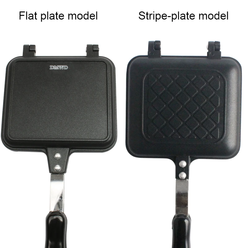 Gas Non-Stick Sandwich Maker Iron Bread Toast Breakfast Machine Waffle Pancake Baking Barbecue Oven Mold Mould Grill Frying Pan 6