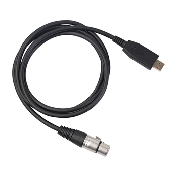 

USB Microphone Cable 10Ft, USB Male to XLR Female Mic Link Converter Cable Studio o Cable Connector Cords Adapter