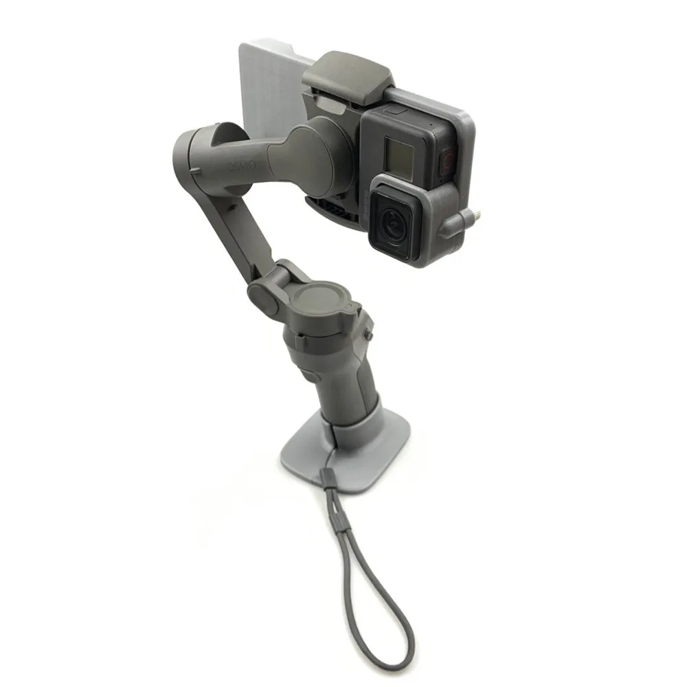 Для GoPro Hero 5 6 7 Спортивная камера кронштейн адаптер пластина для DJI OSMO Mobile 3 рукоятка карданный аксессуары для стабилизаторов