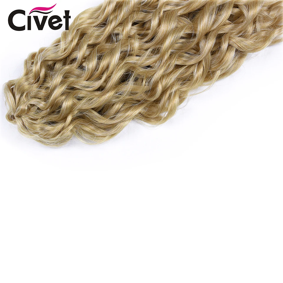 Air Curl Synthetic Crochet Hair 20 Inch Loose Weave Passion Twist Crochet  Braids Ombre Blonde Hair Extension High Temperature