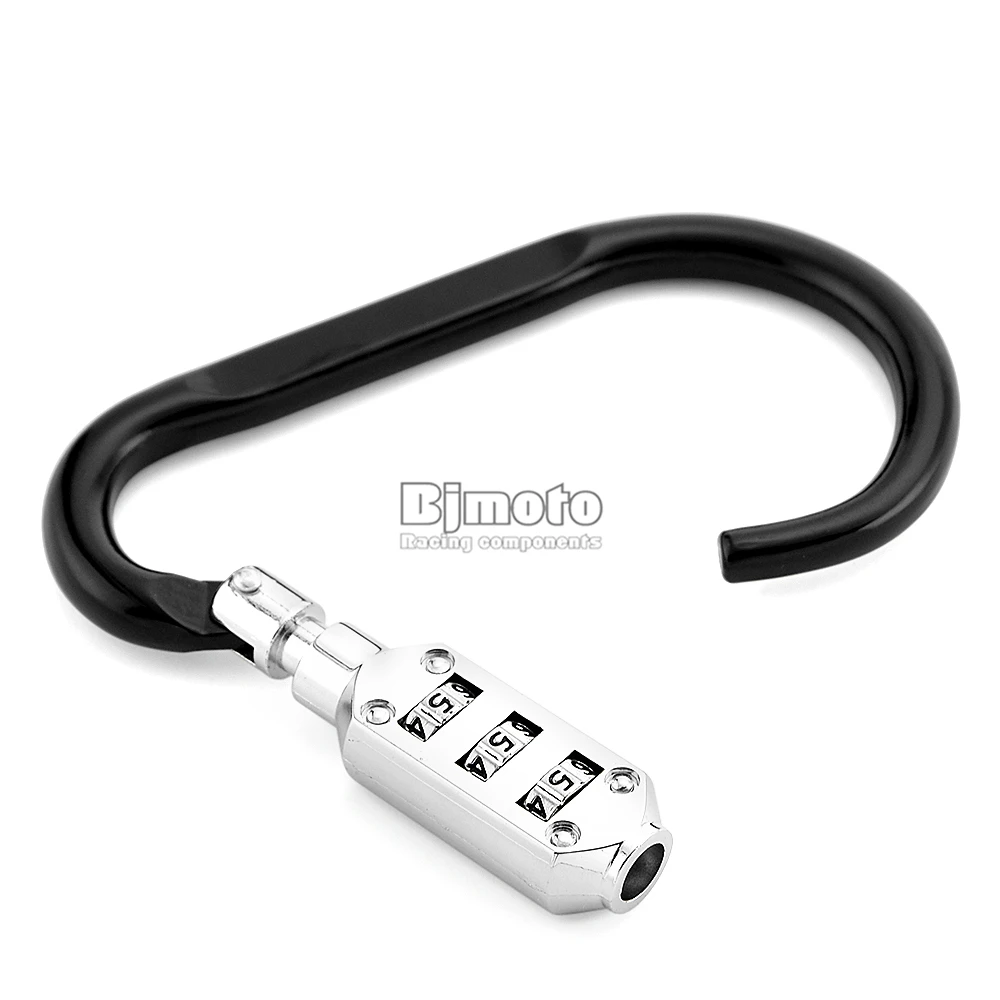 Helmet Password Lock Mini Portable Bike Lock Cable Combination 3-Digit Password Coiling Helmet Locks for Bike//Scooter//Motorcycle Anti-Theft U-Lock Luggage Safety Lock Security Cycling Equipment