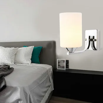 

Modern LED Wall Light with Plug E27 Wall Sconce Reading Lamp Eye Protect for Living Room Vintage Industrial Bedside Lighting