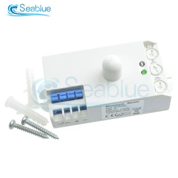 

DC 12V-24V 7A 5.8GHz Microwave Radar Sensor Light Switch Body Motion Microwave Radar Sensor Switch With Shell