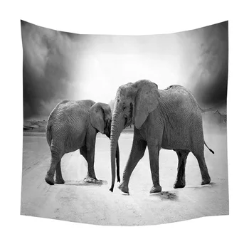 

Home Textile Animals Tapestry Lion/Bird/Cat/Fox/Orangutan/Elephant Wall Hanging Polyester Tapestries Wall Art Beach Throw Cloth