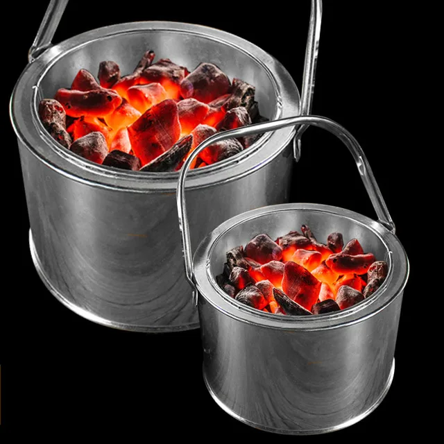 Rozsdamentes Acél, Brazier Faszén Fűtő Kályha Beltéri És Kültéri Fűtőszén Horgászathoz, Hogy Meleg Fűtőberendezés Maradjon - Image 3