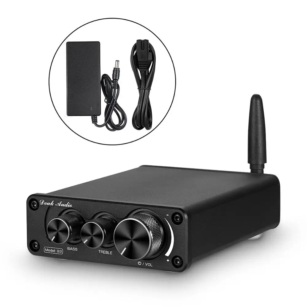 Black Tone Version Nobsound Последние Мини TPA3116 Bluetooth 5,0 HiFi Мощность стерео усилитель домашнего аудио Amp с ВЧ бас - Цвет: Black Tone Version