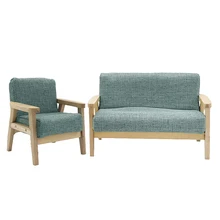 

2Pcs Handcrafted 1/12 Doll House Sofa For Living Room Supplies Scenery