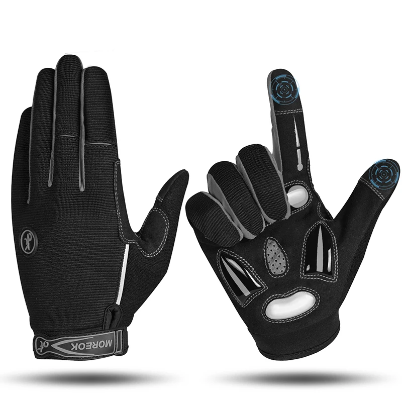 Moreok Cycling Gloves Full Finger Winter Bike Gloves 5mm Sbr+liquid Gel