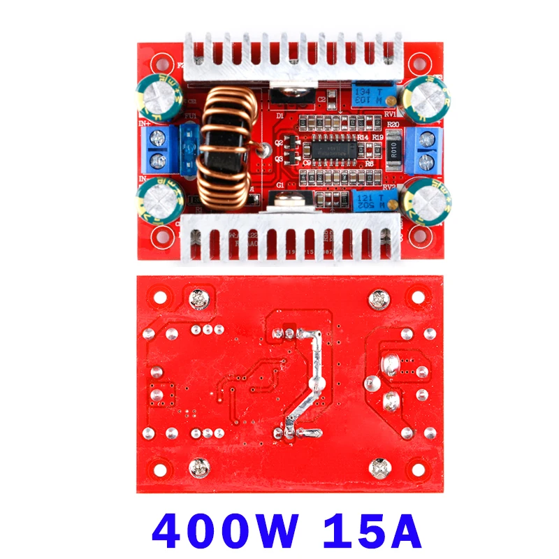 400W 15A DC-DC Boost Converter Step Up Power Transformer Supply Voltage Regulator Constant Heat Sink 8.5V-50V to 10-60V | Обустройство