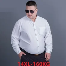 FAISIENS 5XL 8XL 10XL 12XL 14XL большой размер Мужская рубашка с длинными рукавами фиолетовая черная синяя деловая официальная Мужская офисная рубашка