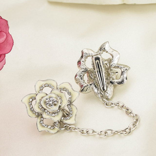 Clip Sweater Shawl Clips Keeper Collar Duck-mouth Plated Metal Clip Holder Garters Accessories Jewelry Gift