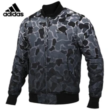 Мужской пуховик с графикой Адидас REV JK, походный пуховик, спортивная одежда DN8049