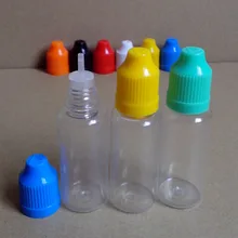 Бутылка для электронной сигареты 10 шт./лот ПЭТ 15 мл пластиковые бутылки-капельницы с длинным тонким наконечником с защитой от детей пластиковые бутылки с крышкой
