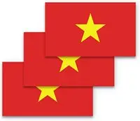 Vietnam Flag Car Sticker Suitable for Computer Sticker Trolley Case Wall Bumper Sticker Waterproof