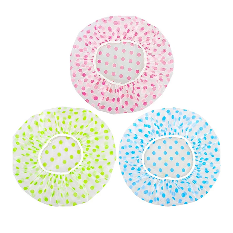 Lot de 100 bandes de chapeau jetables non tissées et anti-poussière pour salon, maison et restaurants Bleu