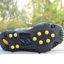 1 пара ледяных снежных захватов; обувь с заклепками; резиновые шипы; нескользящие шпильки; тянущаяся обувь; FDX99