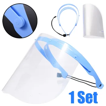 

1Set Anti Droplets Eye&Face Shield Mask 10Pcs Detachable Replacement +1Pc Shelf Dustproof Waterproof Protective Dentist Tools