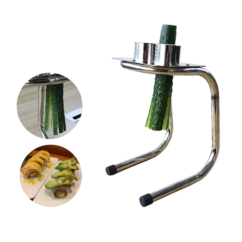 

Ручная машина для резки огурцов из нержавеющей стали, резак для овощей и полосок, измельчитель огурцов для суши, можно изготовить на заказ