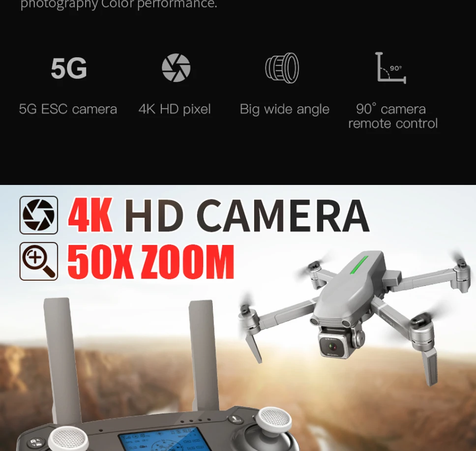 L109 Радиоуправляемый Дрон Квадрокоптер 4K HD камера 5G WiFi gps Дроны с одним ключом возврат высоты удержание 600 м WiFi изображение расстояние Дрон игрушки