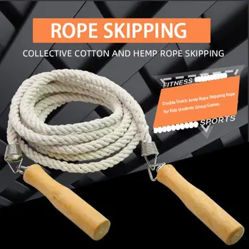 

5M/7M skipping Sports Skipping Rope Practice Speed Jump Random Color Wood Grip Handle Children Kid Fitness Equipment Training