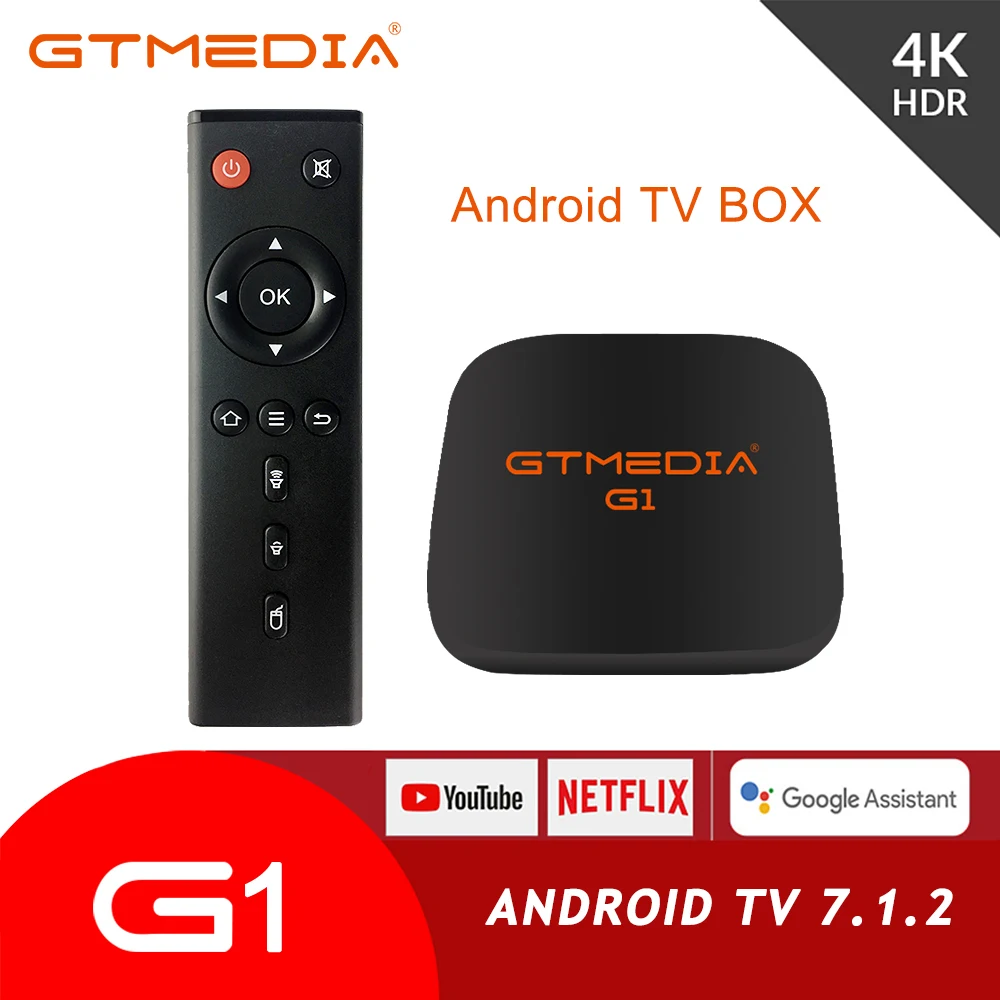 

GTMEDIA G1 Android 7.1 Smart TV BOX S905W Quad Core support 4K H.265 2.4G Wireless WIFI Android box IPTV Set-Top Box PK H96 mini