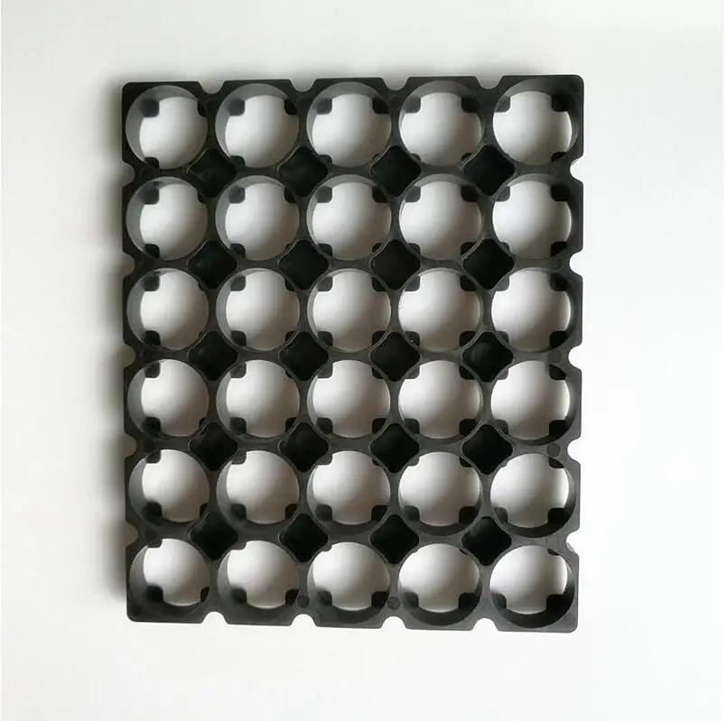 

10pcs/lot 5*6 Cell 18650 Batteries Holder Bracket Cylindrical Battery Pack Fixture Anti Vibration Case Storage Box Container