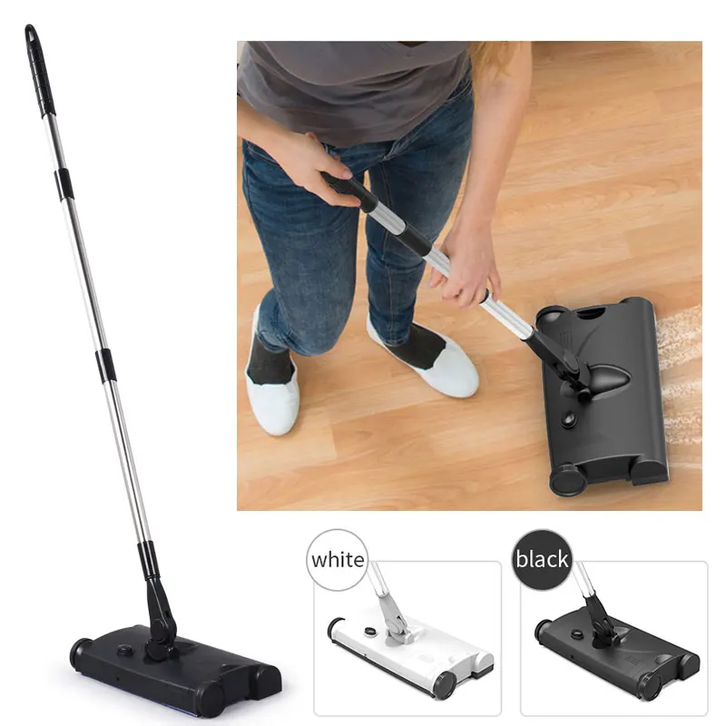  Floor Sweeper Hand Push Sweeper Clean Sweep Machine Creative 1200MAH USB Charging 2in1 Mops Suction