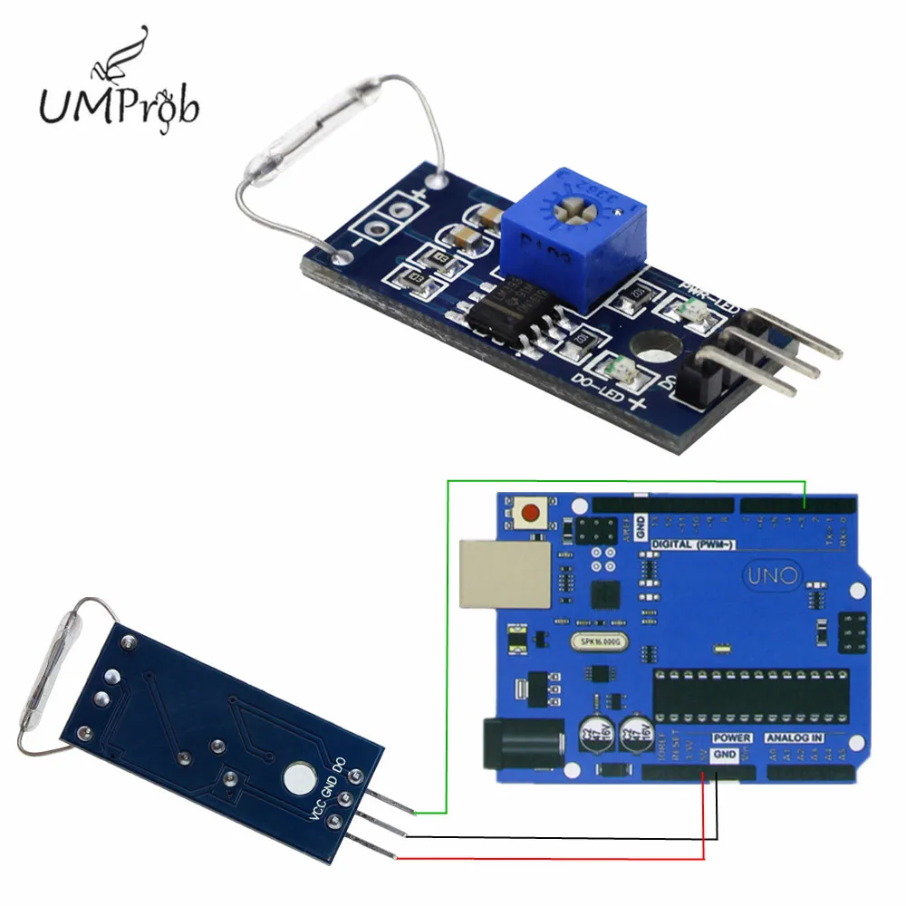 Модуль магнитного датчика LM393 Reed герконовый переключатель для arduino Diy Kit|Датчики| |