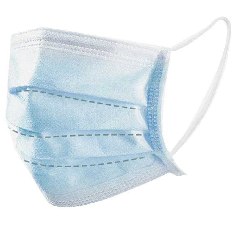 

50Pcs Disposable Mask Children's Masks Dust-Proof Face Protective Non-Woven Three-Layer Masks Random Color(Non-Medical)