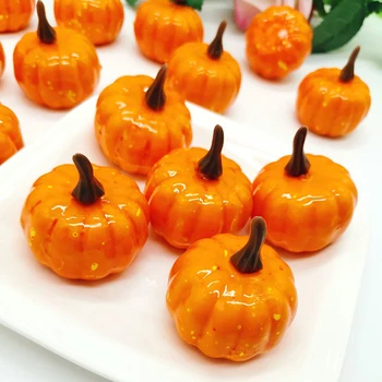 

12pcs Artificial Simulation Fake Mini Pumpkins Model Vegetables Foam Plastic DIY Home Decoration Accessories Pumpkin