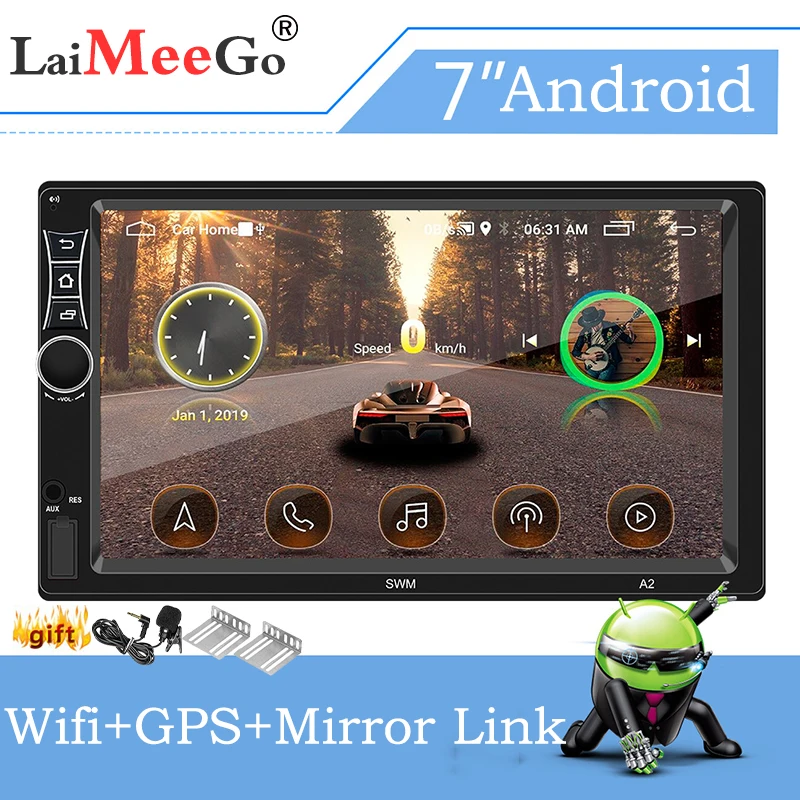 Автомагнитола 2 DIN Android 2020 GPS-навигация Bluetooth Wi-Fi USB | Автомобили и мотоциклы