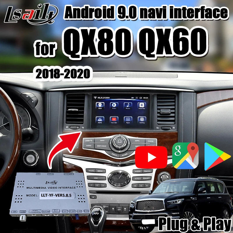 Android 9 0 GPS навигационная коробка для QX80 Infiniti интерфейс Поддержка беспроводной carplay