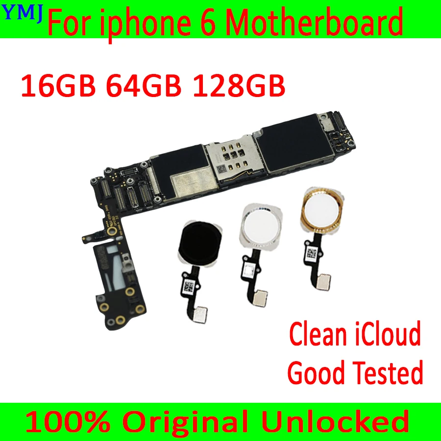 Материнская плата Clean iCloud для iphone 6 4 7 дюйма с/без Touch ID 100% Оригинал разблокирован