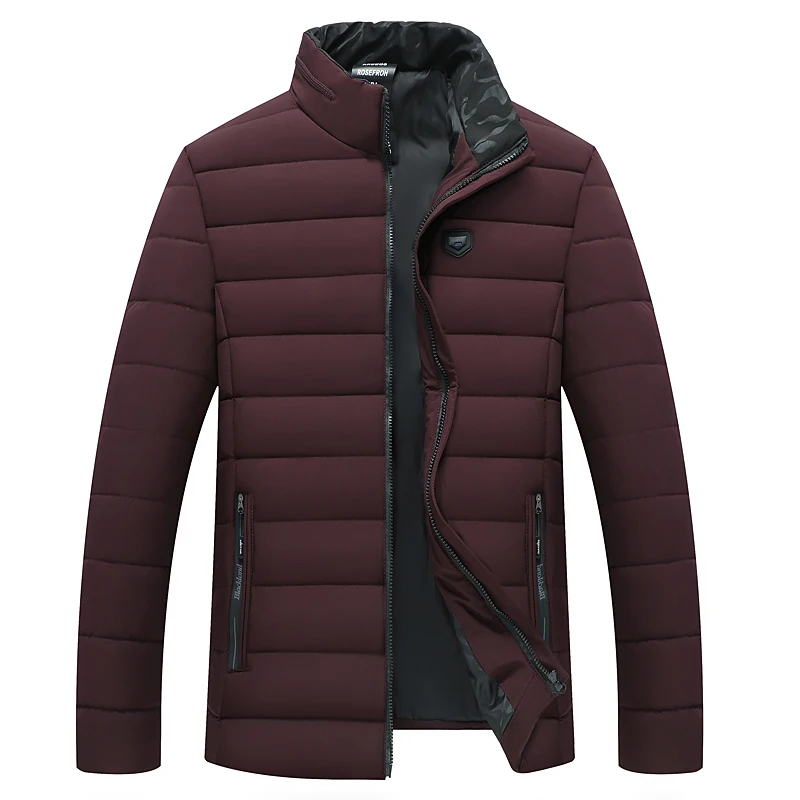 

New Fashion Winter Jacket Men Parkas Coat New Men's Casual Parkas Male Simple Solid Color Hooded Parka Jackets