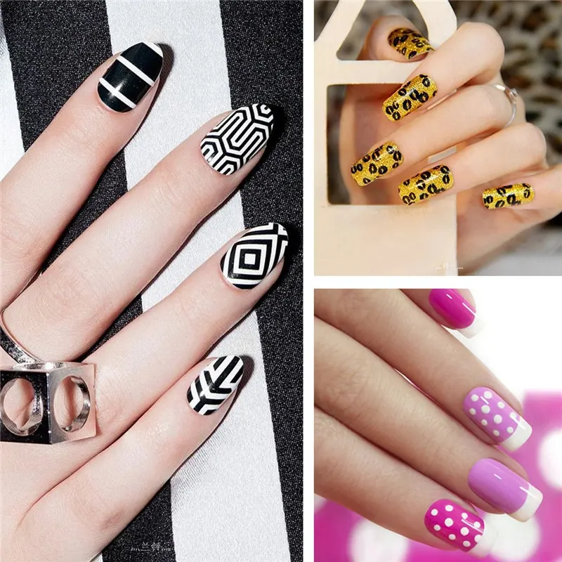 Nail Stamping Plates DIY Flower Lines Animal Designs Nail Art Template For DIY Nail Decor round Stamper Plat nail tool Stamp 2