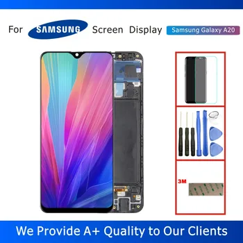 

100% Tested 6.4" LCD Display for Samsung Galaxy A20 SM-A205F LCD Display with Touch Screen Digitizer Assembly Replacement Parts