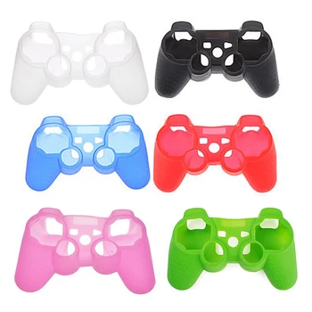

6 colors Protective Silicone Case Skin Cover Soft Case for P3 Controller Dualshock 3 Gamepad &Stick Grip Protector Controller