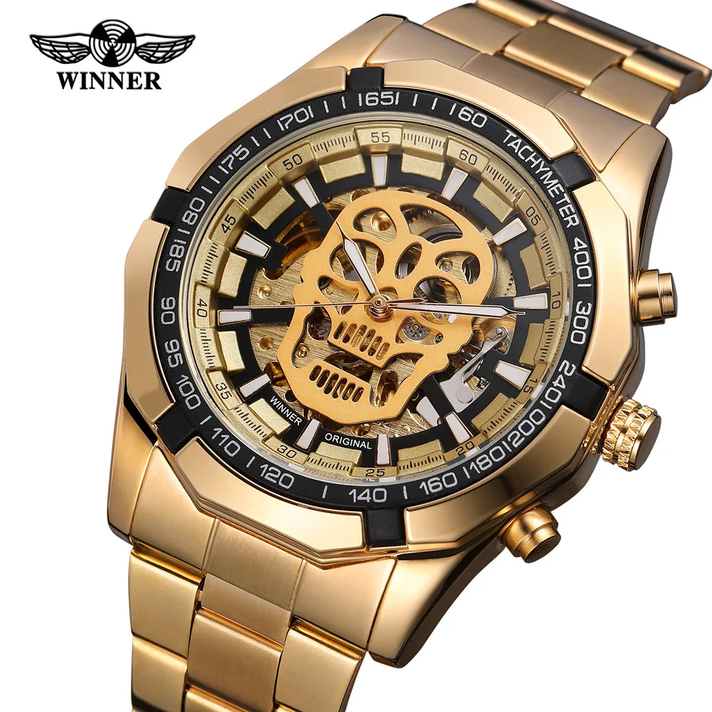 T-WINNER, мужские часы, полый демон, циферблат, автоматические часы, мужские часы, Лидирующий бренд, роскошный дизайн, деловые механические часы, reloj