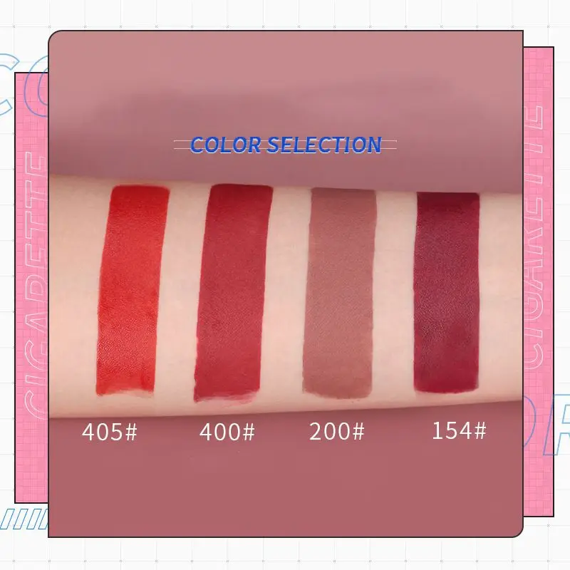 4 Colors Velvet Matte Lip Glaze Mist Smooth Long-Lasting Moisturizing Waterproof Pipe Lip Glaze Set Lip Gloss 4 Colors Velvet Matte Lip Glaze Mist Smooth Long-Lasting Moisturizing Waterproof Pipe Lip Glaze Set Lip Gloss