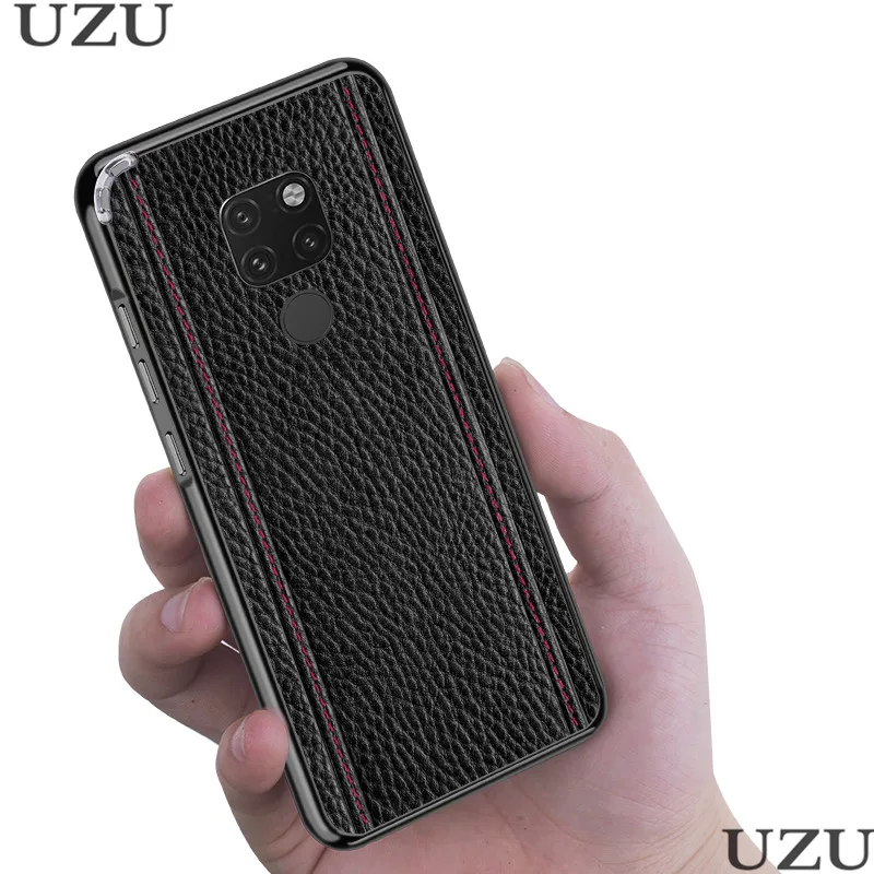 Чехол из натуральной кожи с текстурой личи для huawei mate 20 P20 Pro mate 20X с металлической рамкой для huawei mate 20 P20 Pro Coque