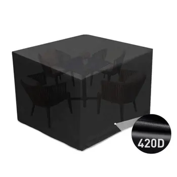 

420D Oxford Polyester Outdoor Furniture Cover Large Folding Waterproof UV Resistant Outdoor Garden Yard Furniture Case