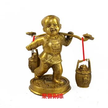 

Bronze statue copper decoration hatcheth bronze statue of the lad shipped lucky decoration accessories
