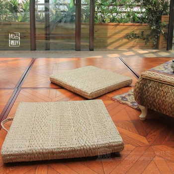 

Fashion Pastoral Tea Ceremony Straw Weaving Rattan Weaving Dandelion Cushion Rattan Cushion Home Decoration Crafts Accessories