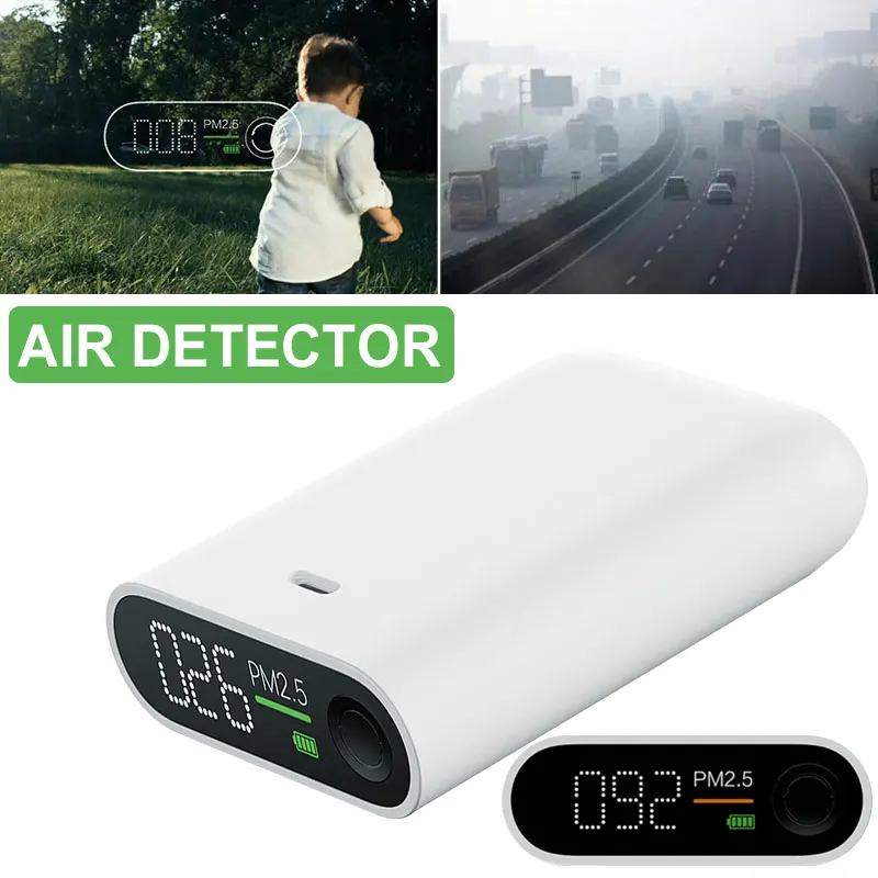 

White Smog Detector Smog Table ABS PM2.5 Household 3W Indoor Air Quality Gas Detection Smart Monitor Smog Measuring Instrument